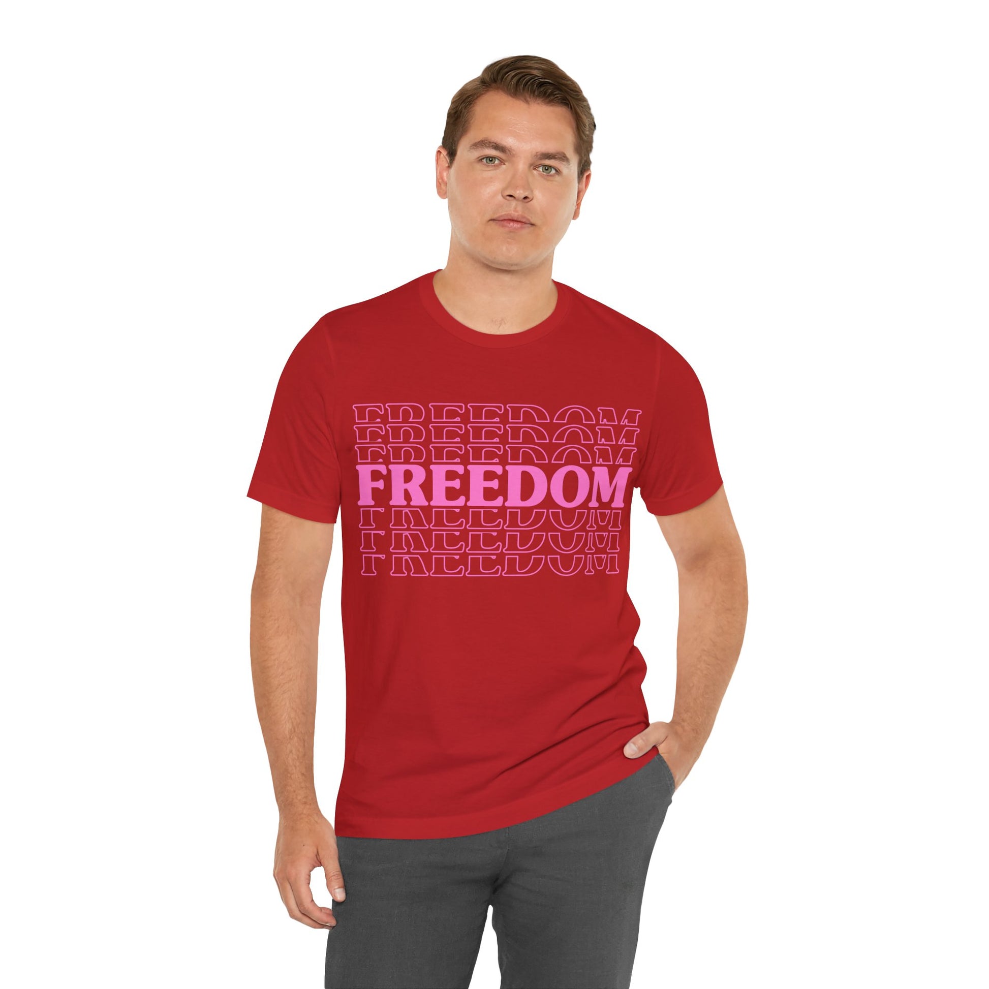 Freedom Stacked T-Shirt - GFAM STORE