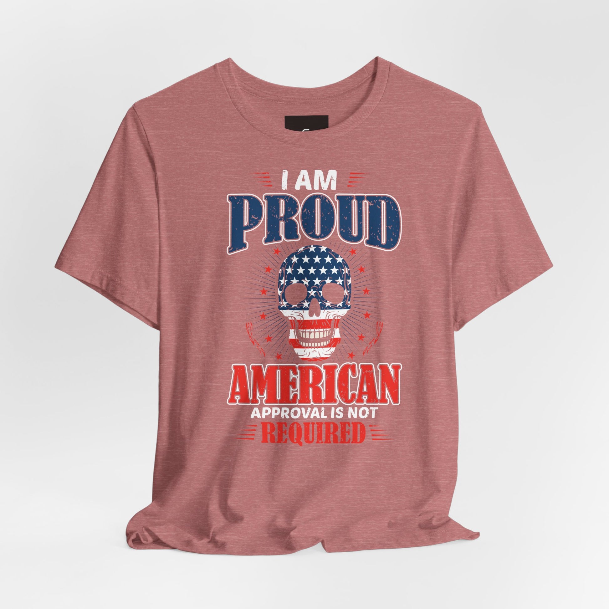 "Proudly American" T-Shirt - American Skull - GFAM STORE