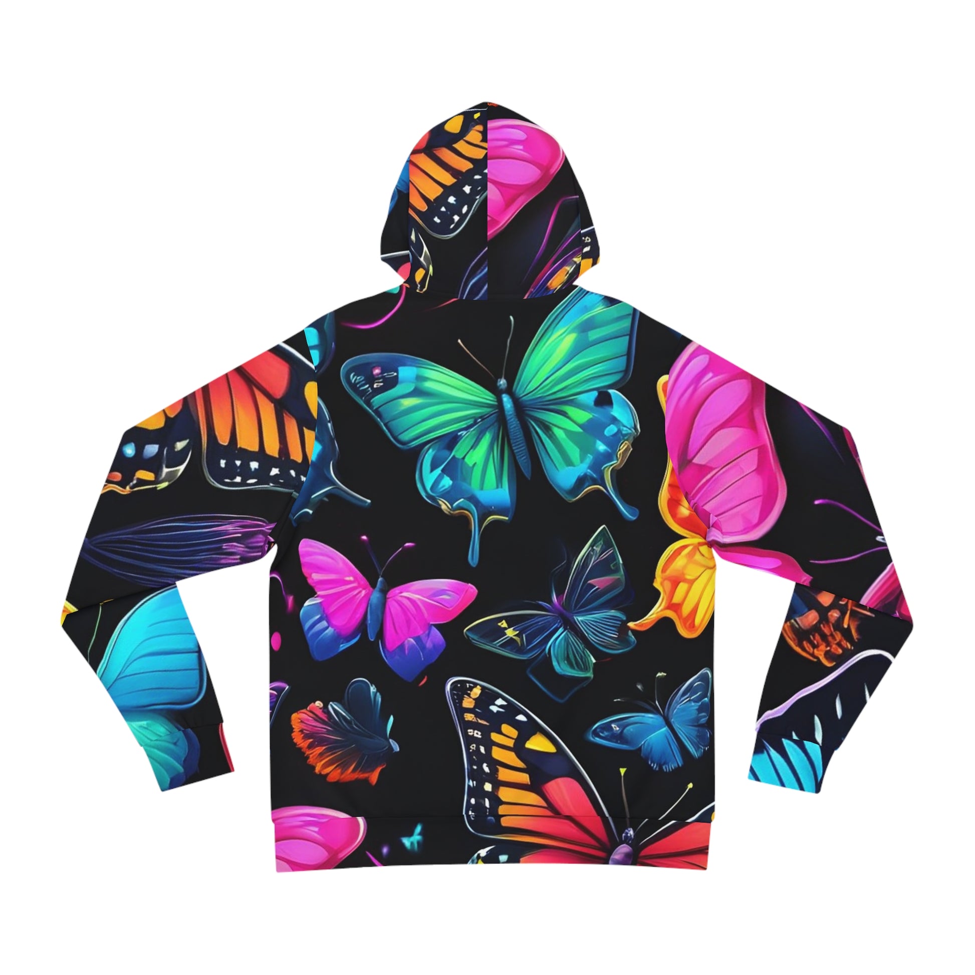 All-Over Print Butterfly Sweatshirt with Hood - GFAM STORE