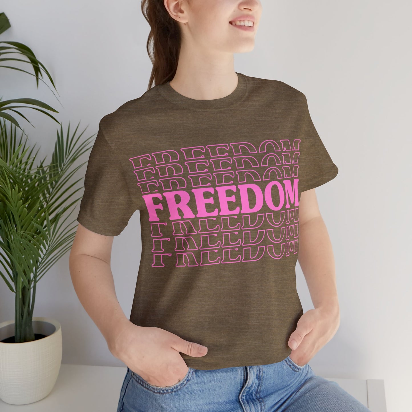 Freedom Stacked T-Shirt - GFAM STORE