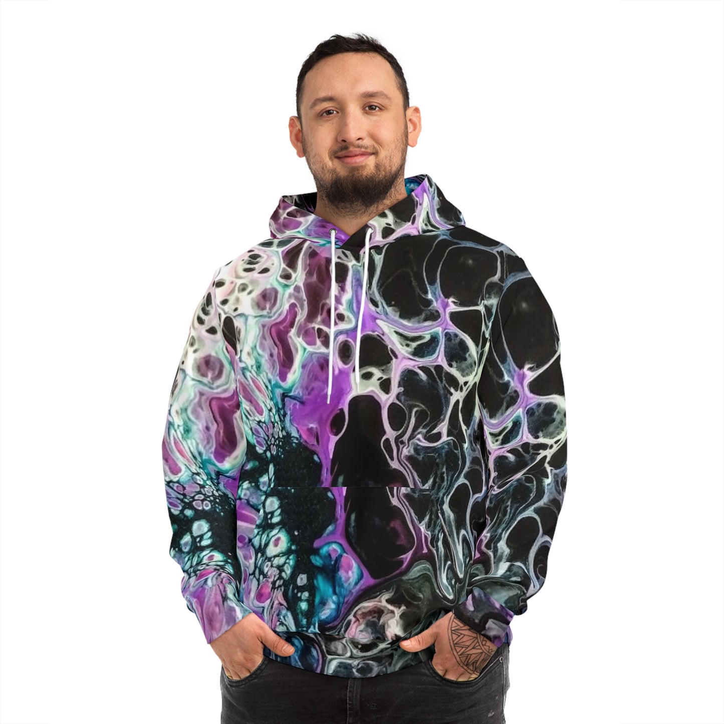 Ink Bloom Sweatshirt with Hood - GFAM STORE