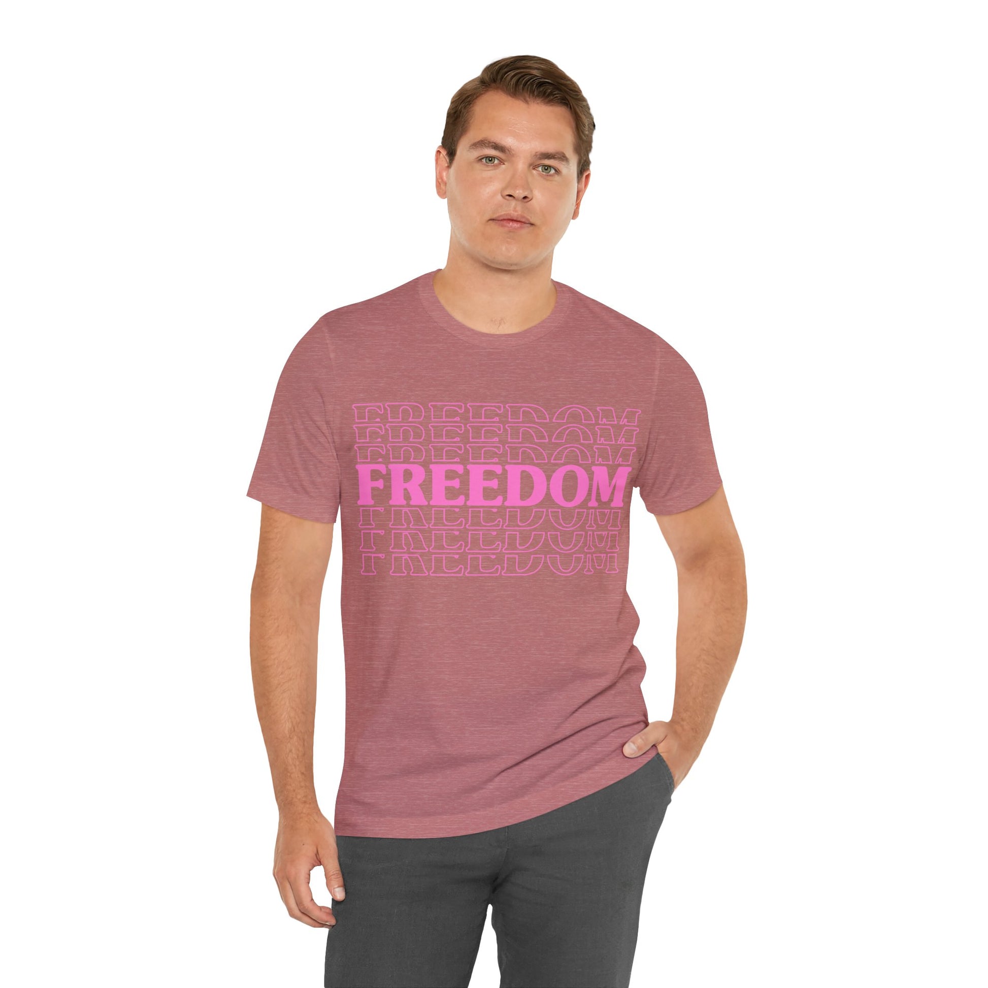 Freedom Stacked T-Shirt - GFAM STORE