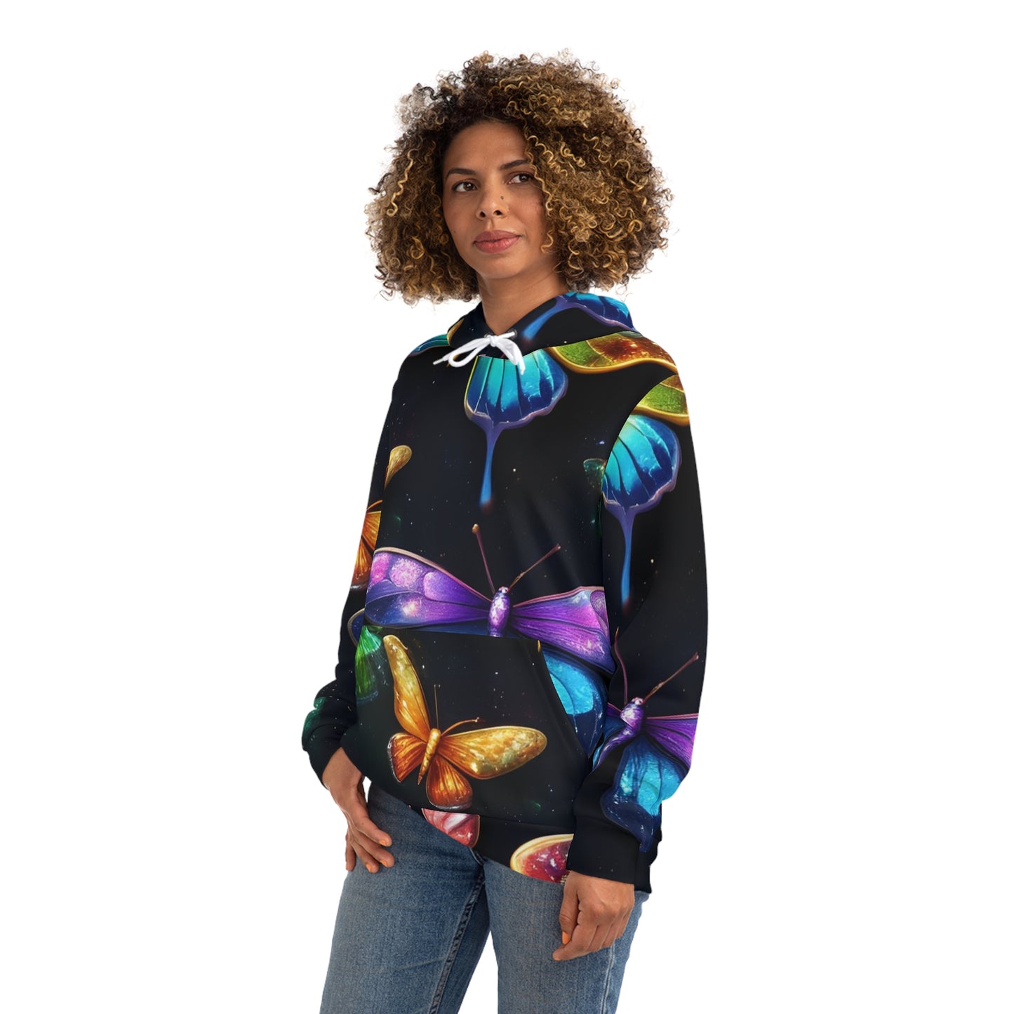 Iridescent Butterfly Sweatshirt with Hood 0 - GFAM STORE