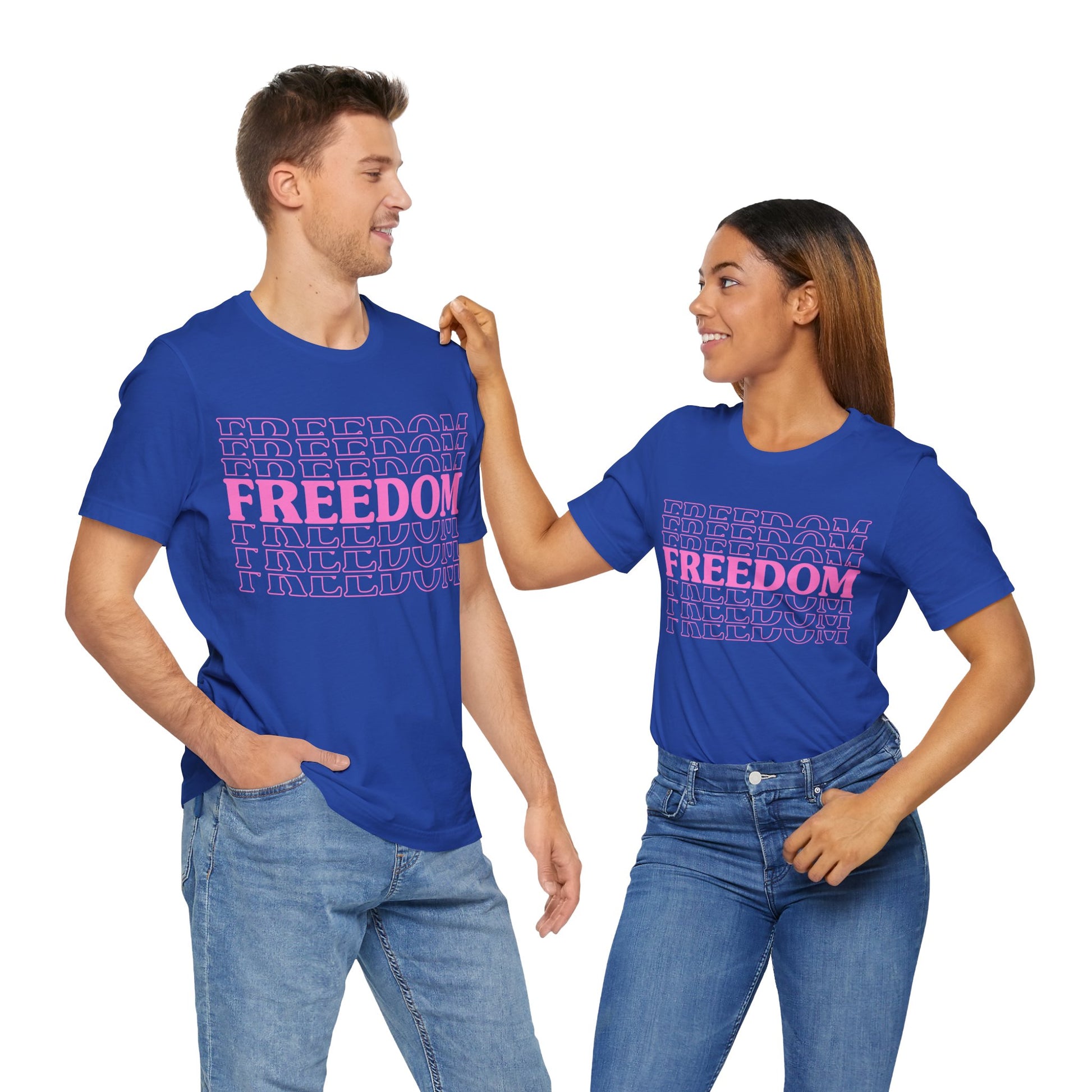 Freedom Stacked T-Shirt - GFAM STORE