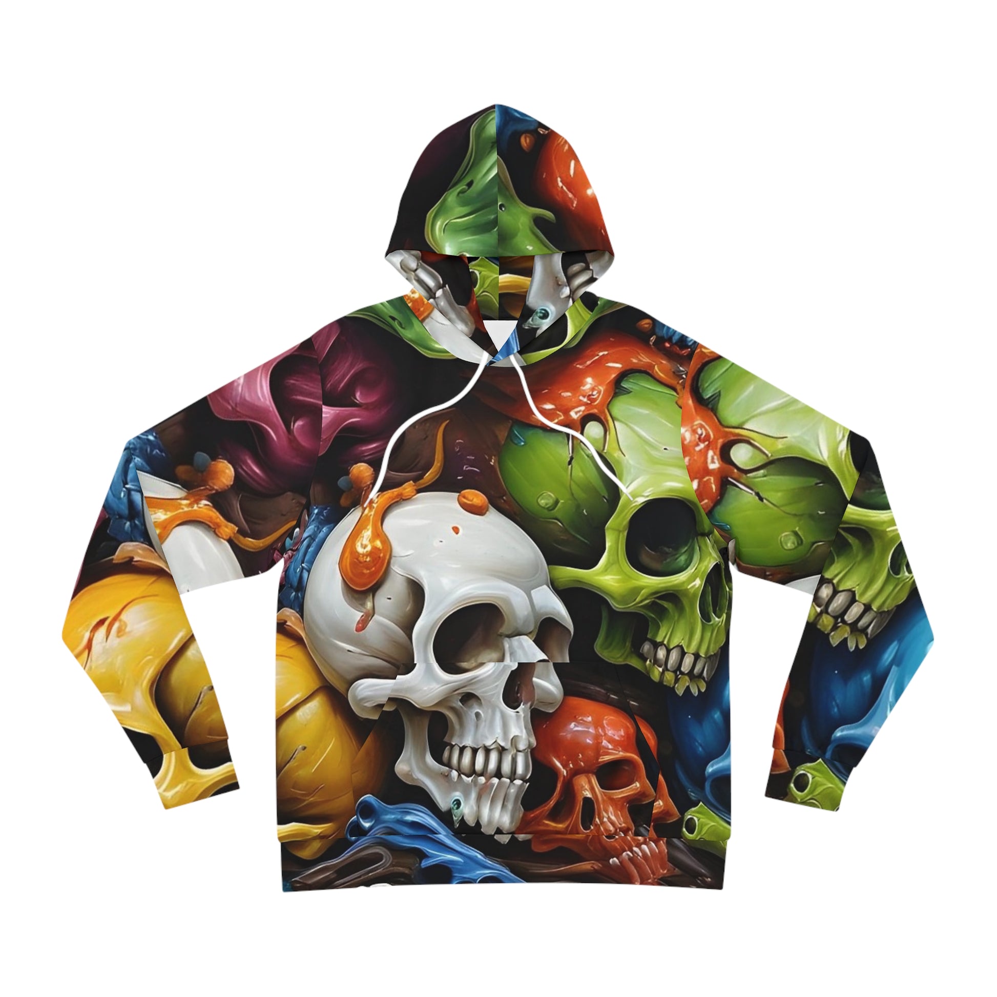 Artistic Skull Sweatshirt with Hood - GFAM STORE