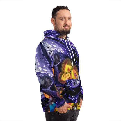 Abstract Marble Sweatshirt with Hood - GFAM STORE