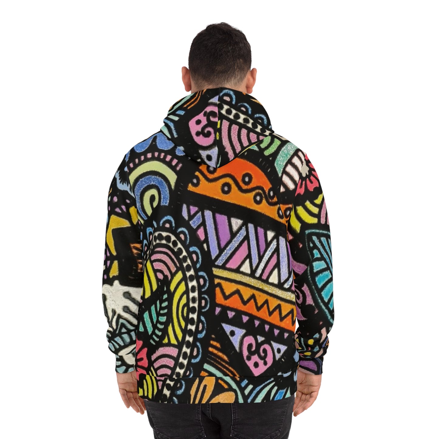 Vibrant Bloom Botanical Sweatshirt with Hood - GFAM STORE