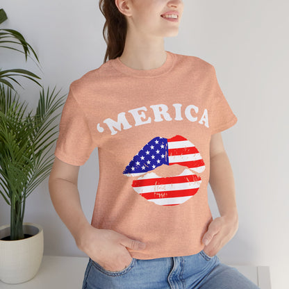 'Merica Tee - American Kiss - GFAM STORE