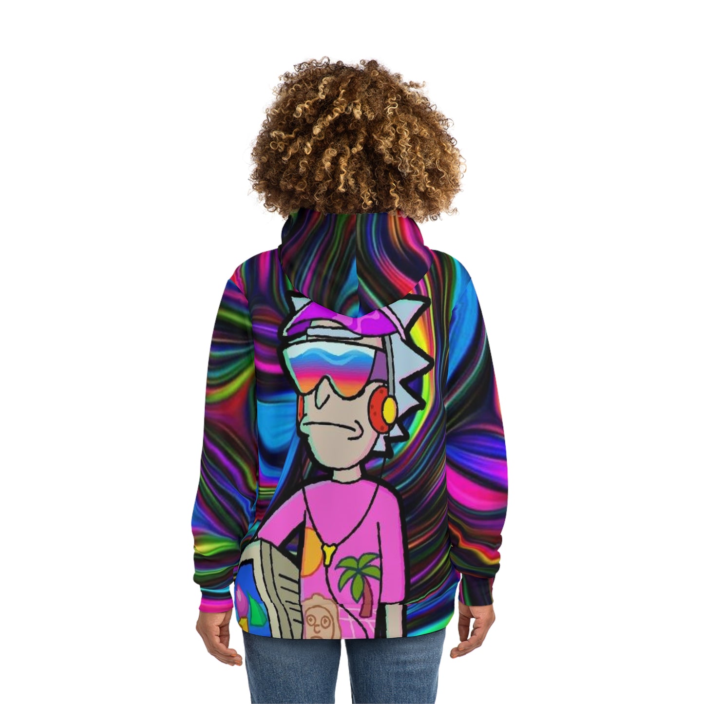 Limited Edition Liquid Effect Rick and Morty Sweatshirt with Hood - GFAM STORE