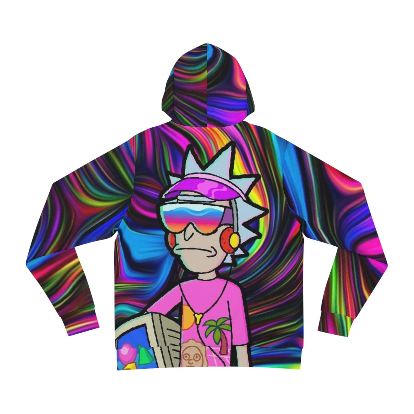 Limited Edition Liquid Effect Rick and Morty Sweatshirt with Hood - GFAM STORE