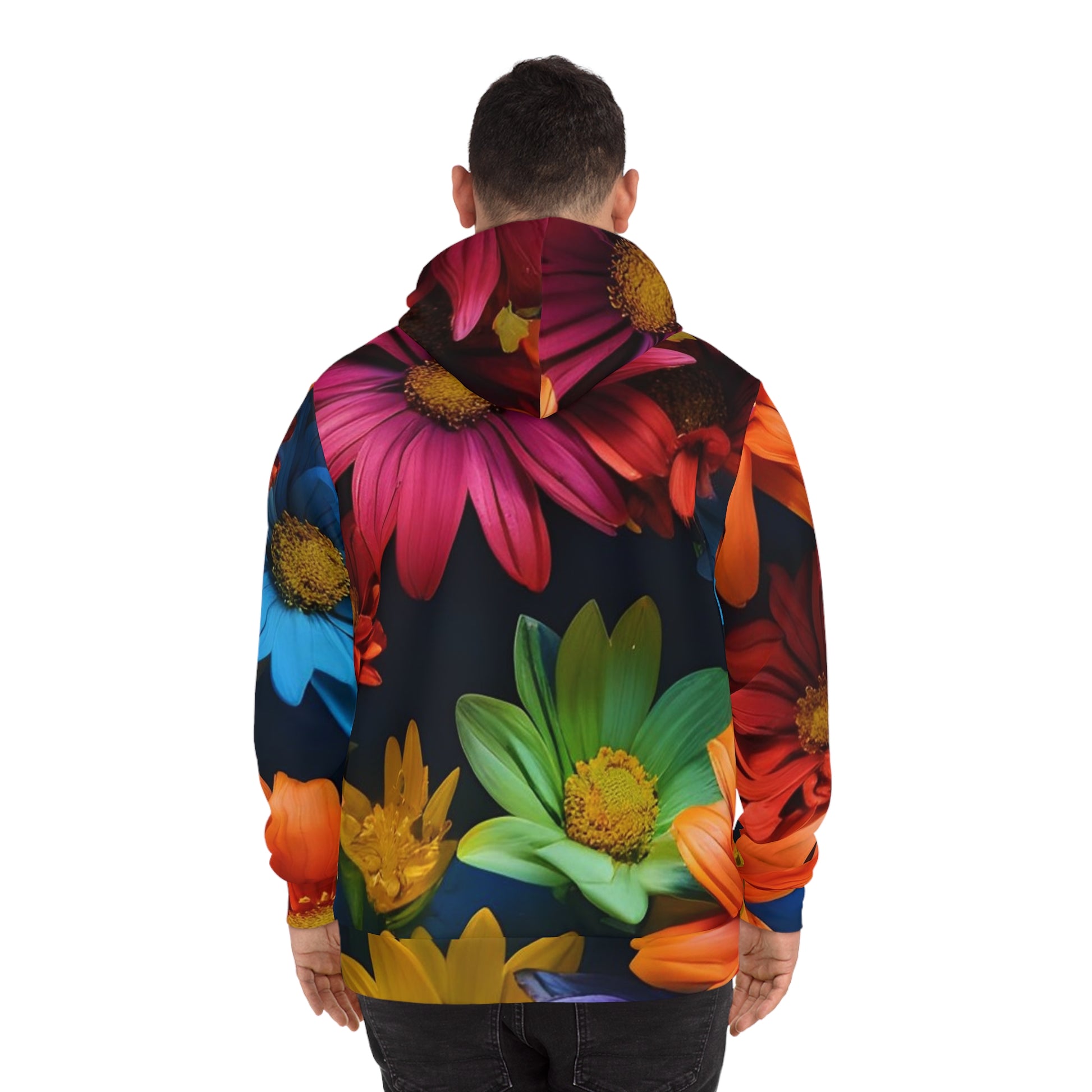 Vibrant Floral Sweatshirt with Hood - GFAM STORE