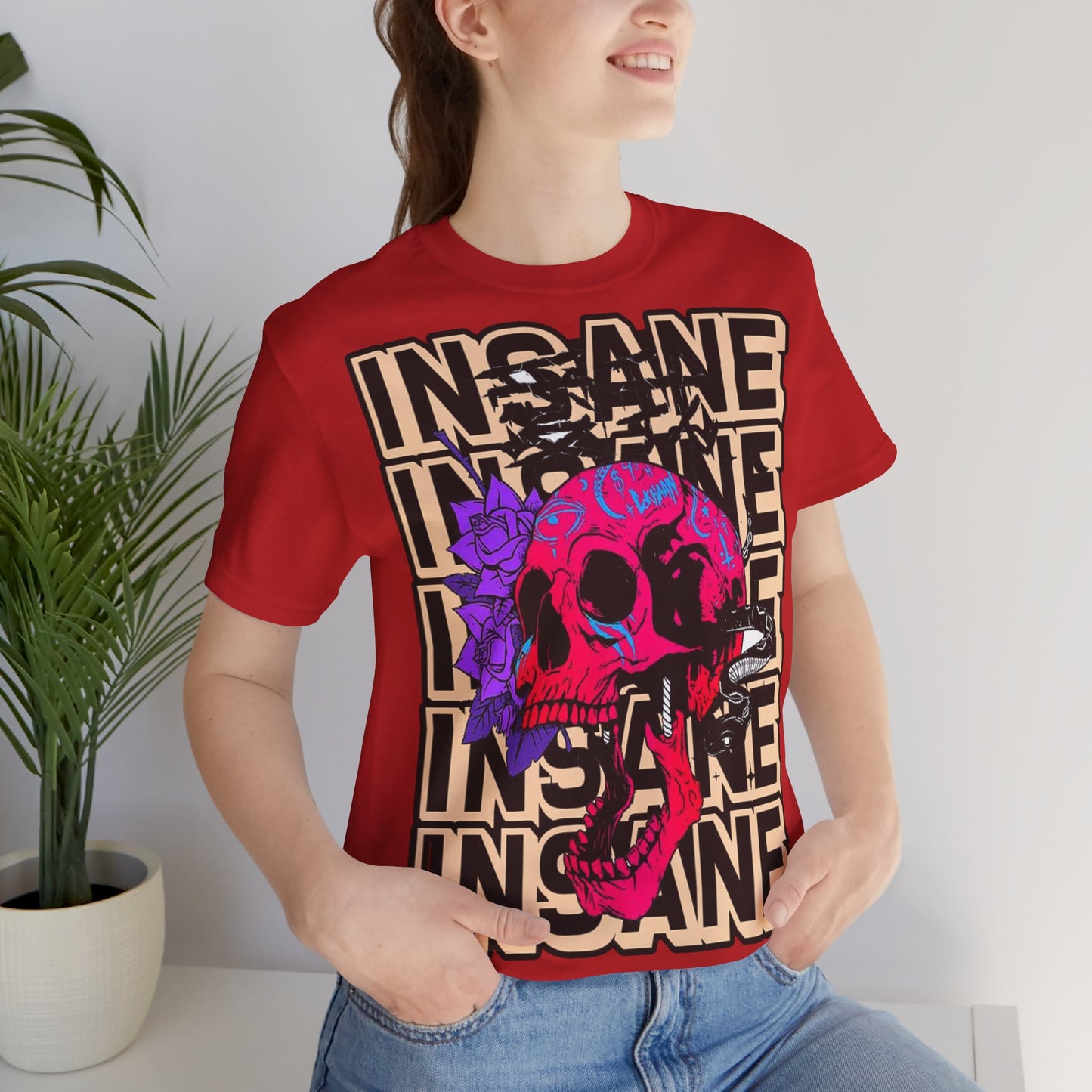 Insane Skull Graphic Tee - Unique Design - GFAM STORE