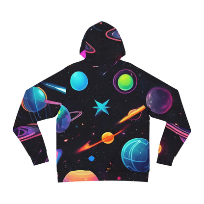 Retro Futuristic Space Sweatshirt with Hood - GFAM STORE