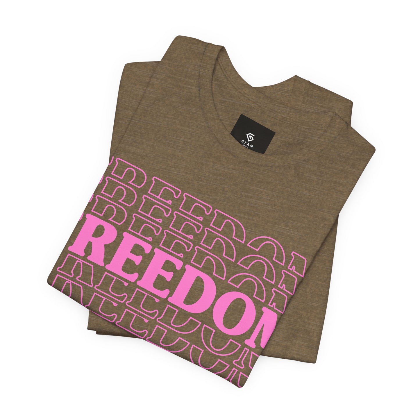 Freedom Stacked T-Shirt - GFAM STORE