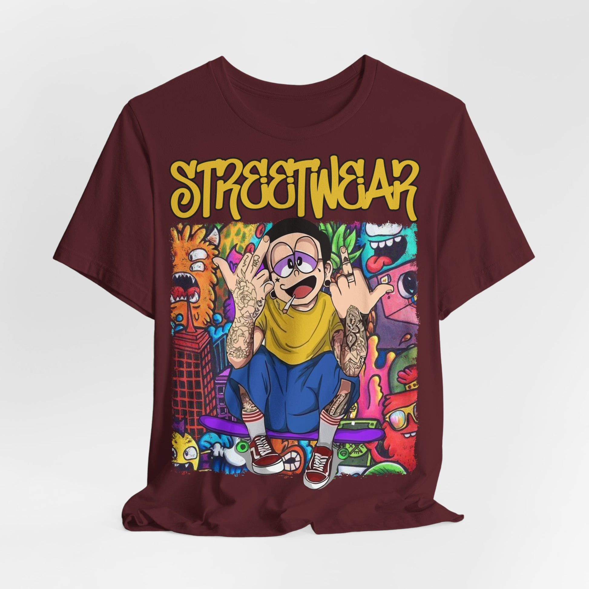 Streetwear T-Shirt - Cartoon Graphic - GFAM STORE