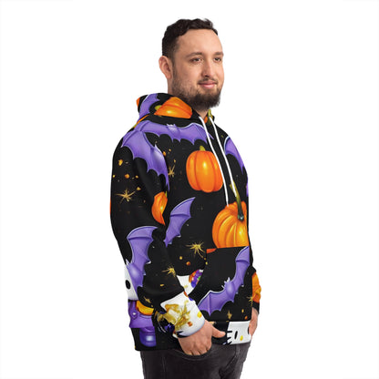 Halloween Pumpkin & Bat Hello Kitty Sweatshirt with Hood - GFAM STORE