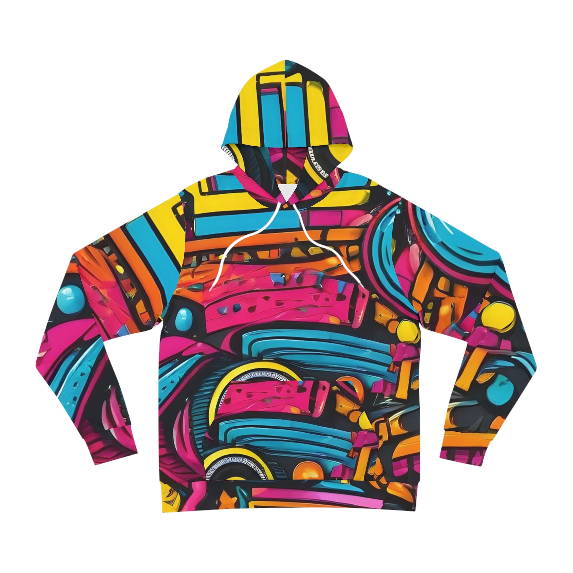 Geometric Streetwear Sweatshirt with Hood 1 - GFAM STORE