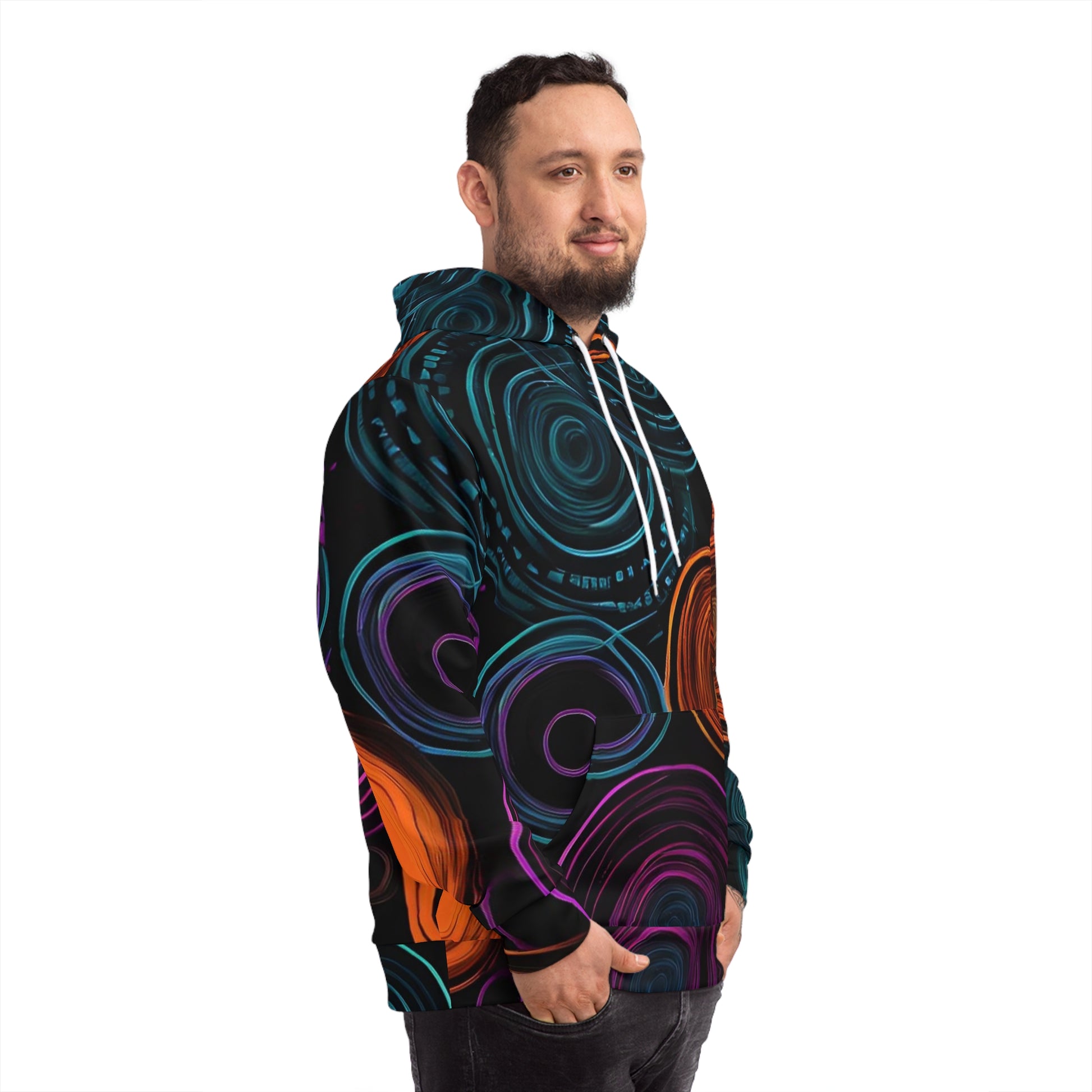 Vortex  Spiral Galaxy Sweatshirt with Hood - GFAM STORE