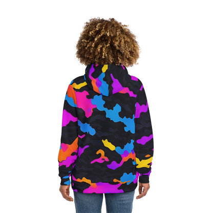 Neon Camo Psychedelic Sweatshirt with Hood - GFAM STORE