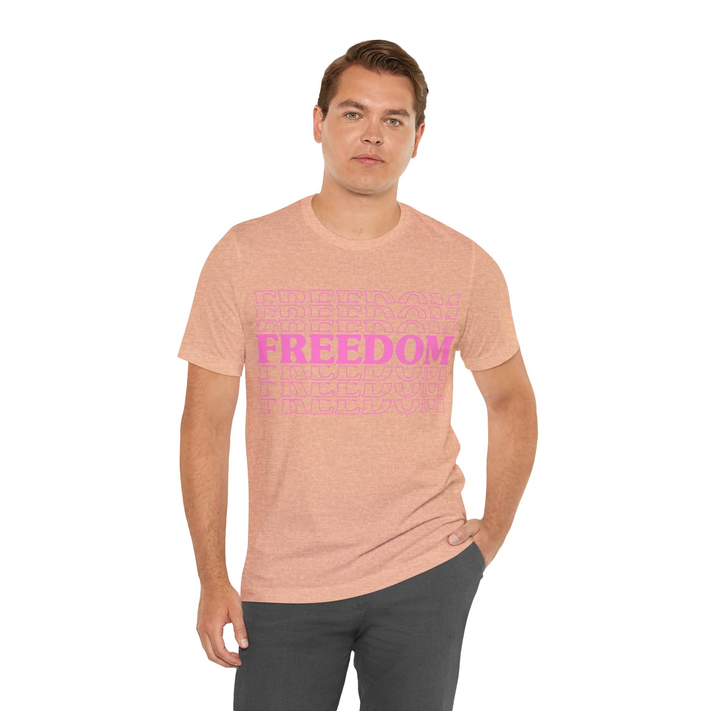 Freedom Stacked T-Shirt - GFAM STORE