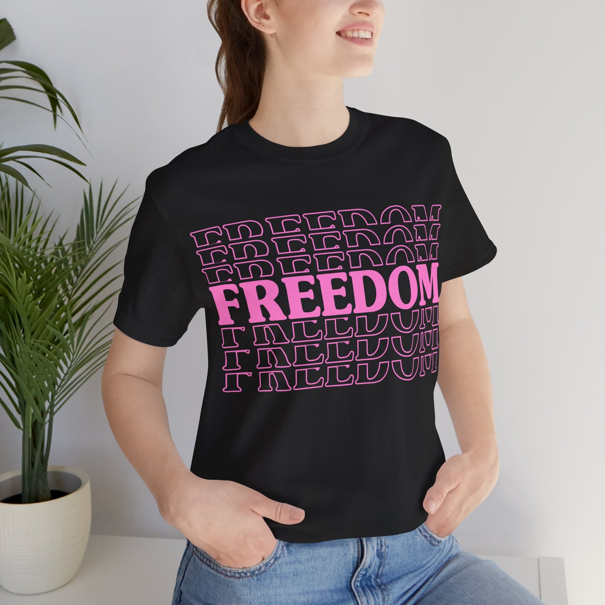 Freedom Stacked T-Shirt - GFAM STORE