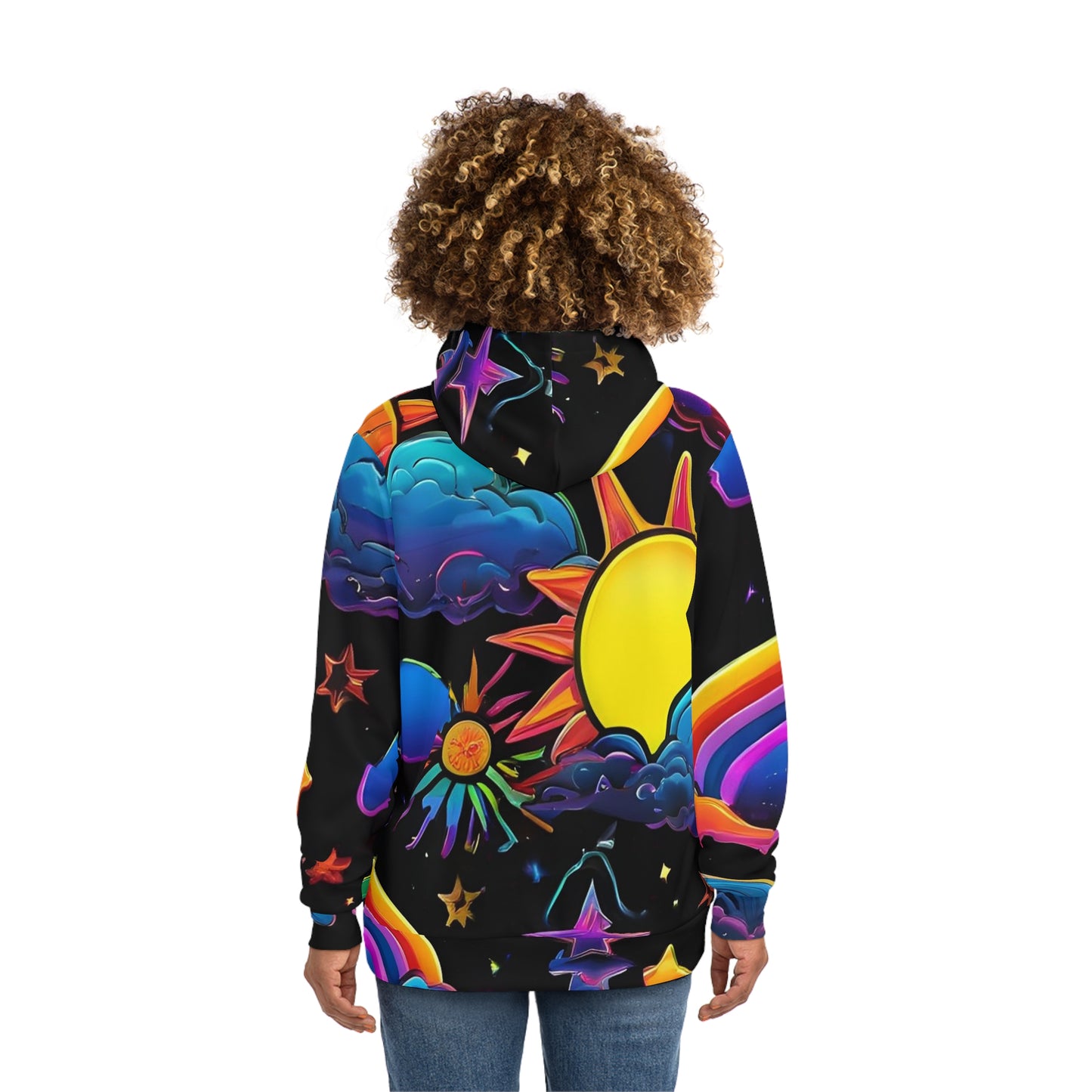 Rainbow and Stars Sweatshirt with Hood - GFAM STORE