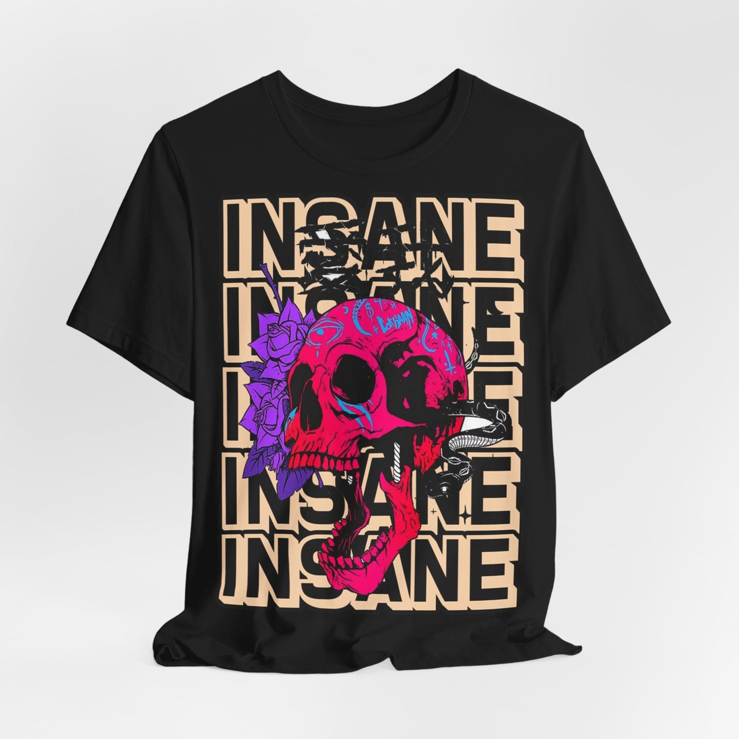 Insane Skull Graphic Tee - Unique Design - GFAM STORE