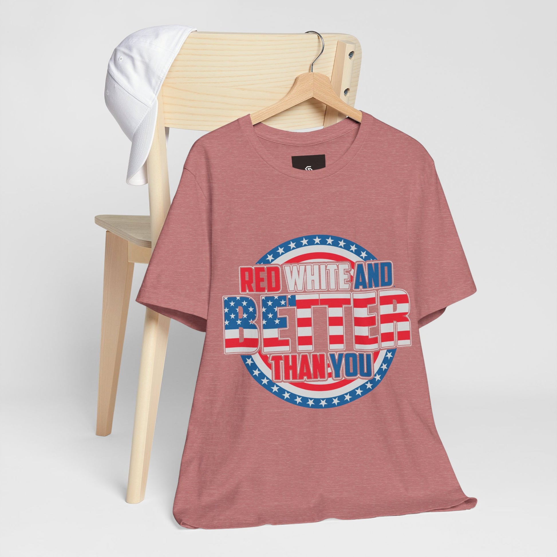 American T-Shirt: Red, White & Better Than You - GFAM STORE