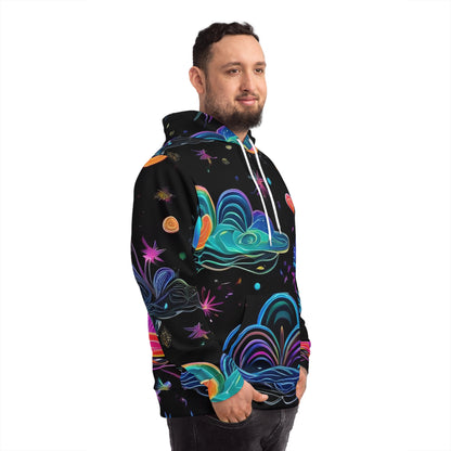 Vibrant Psychedelic Space-Themed Sweatshirt with Hood - GFAM STORE