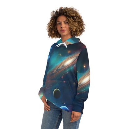 Nebula,  Galaxy and Planets  Sweatshirt with Hood - GFAM STORE