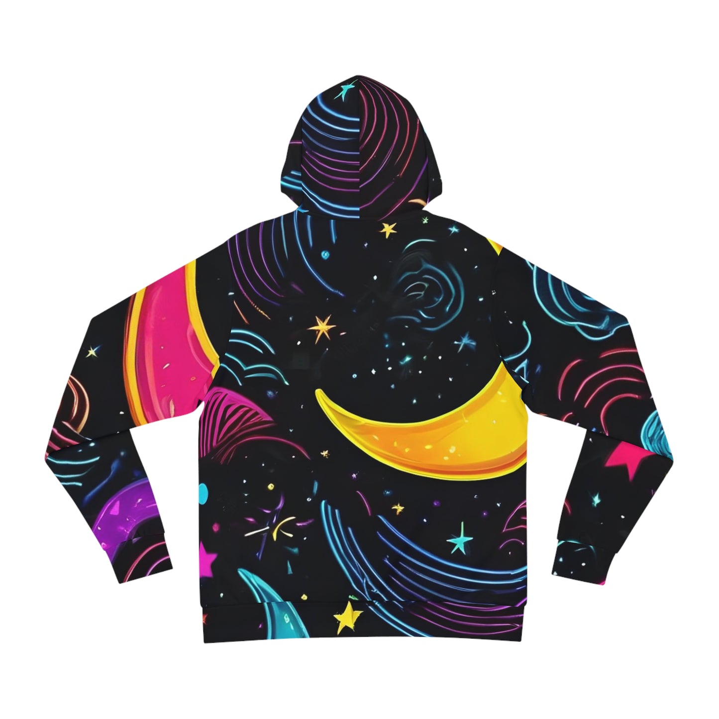 Vibrant Neon Celestial Sweatshirt with Hood - GFAM STORE