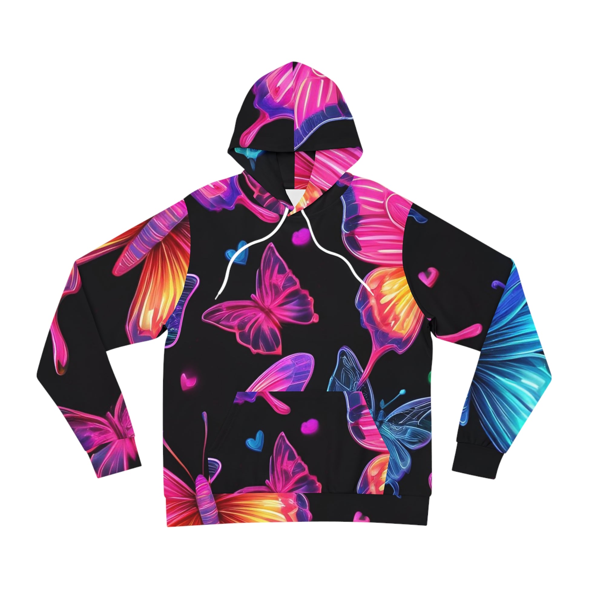 Neon Glowing Butterfly Sweatshirt with Hood - GFAM STORE