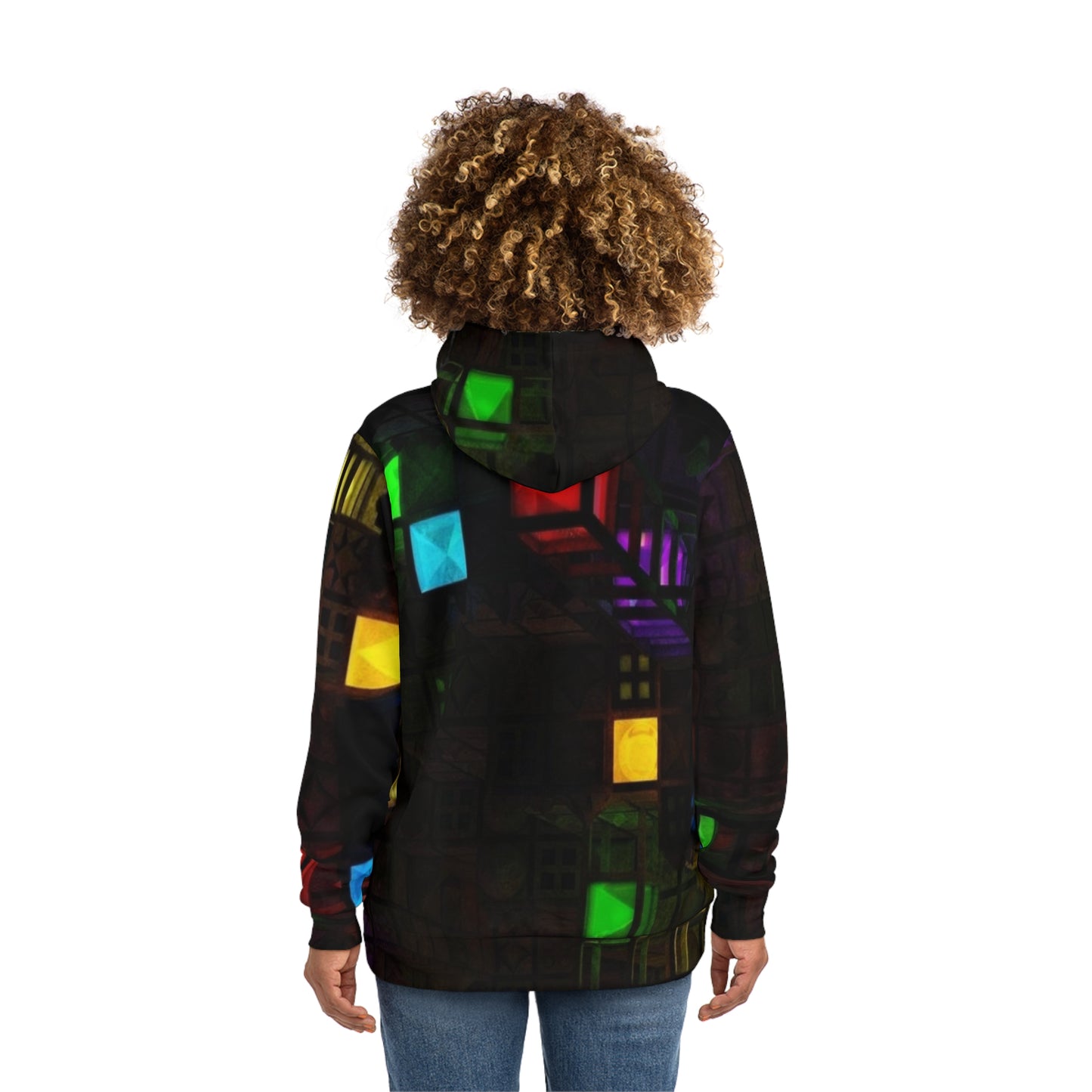 Glitch Cyberpunk Sweatshirt with Hood - GFAM STORE