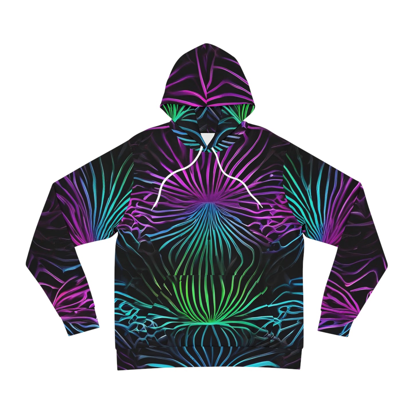 Vibrant Radiating Lines Sweatshirt with Hood - GFAM STORE