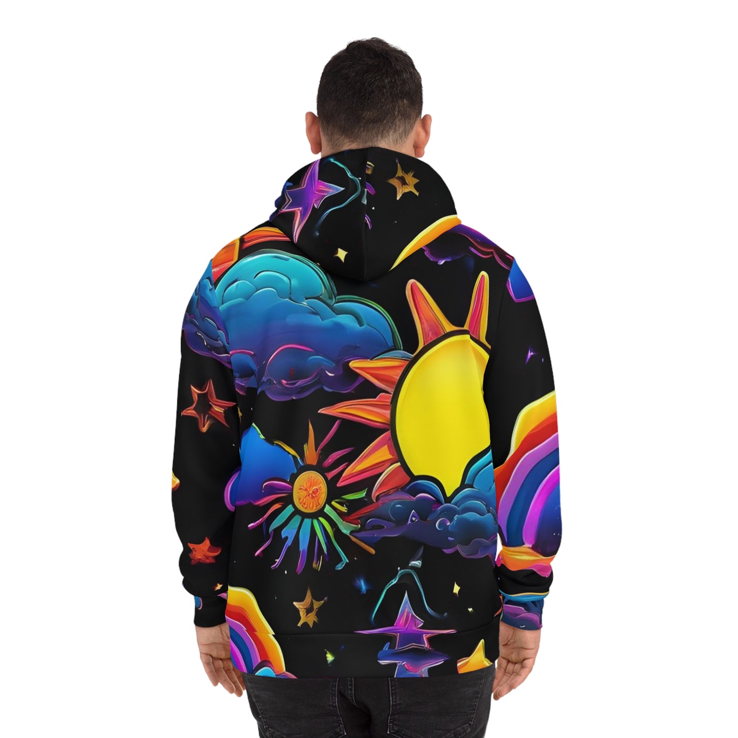 Rainbow and Stars Sweatshirt with Hood - GFAM STORE