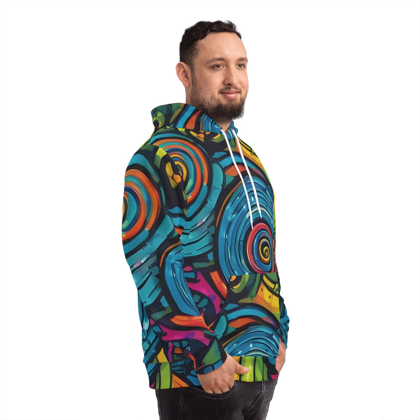 Whimsical Swirl Sweatshirt with Hood - GFAM STORE