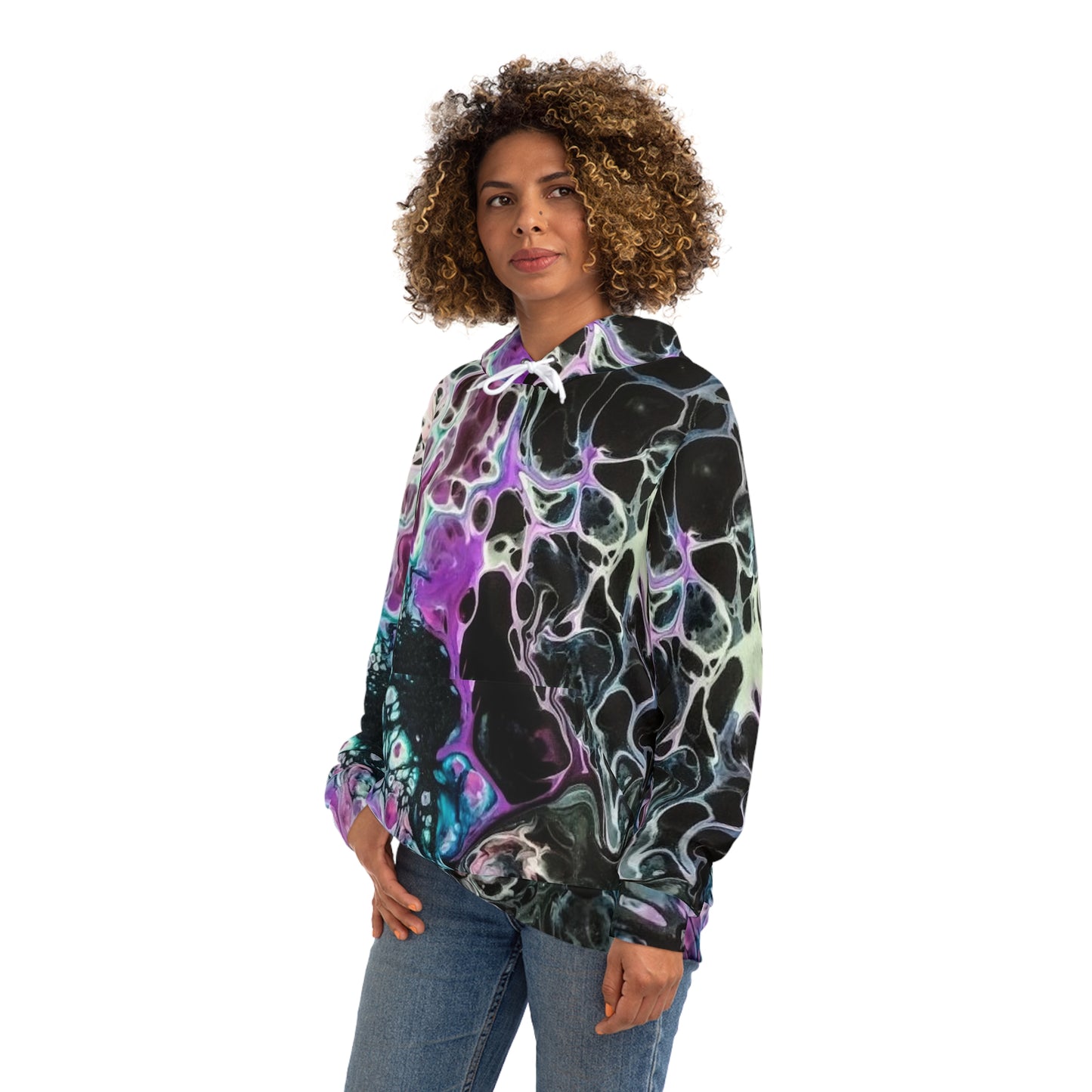 Ink Bloom Sweatshirt with Hood - GFAM STORE