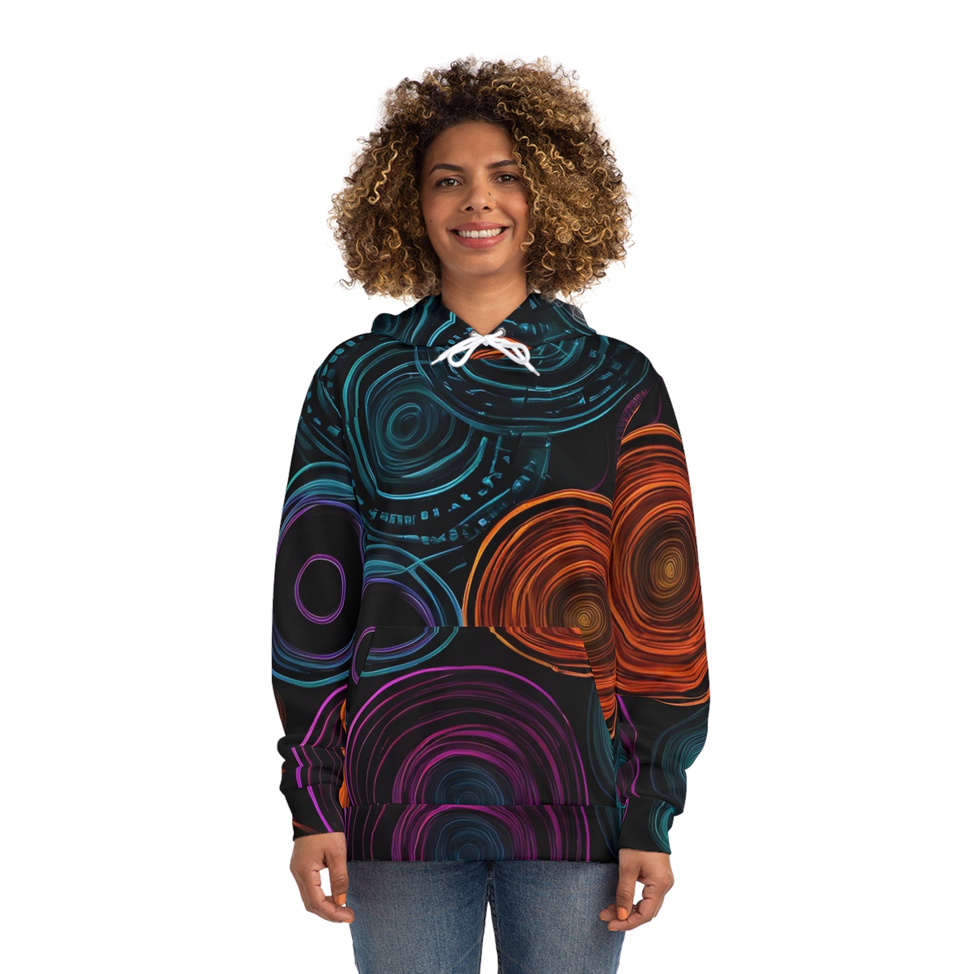 Vortex  Spiral Galaxy Sweatshirt with Hood - GFAM STORE