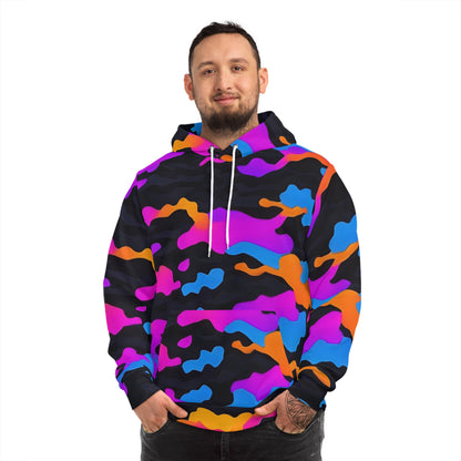 Neon Camo Psychedelic Sweatshirt with Hood - GFAM STORE