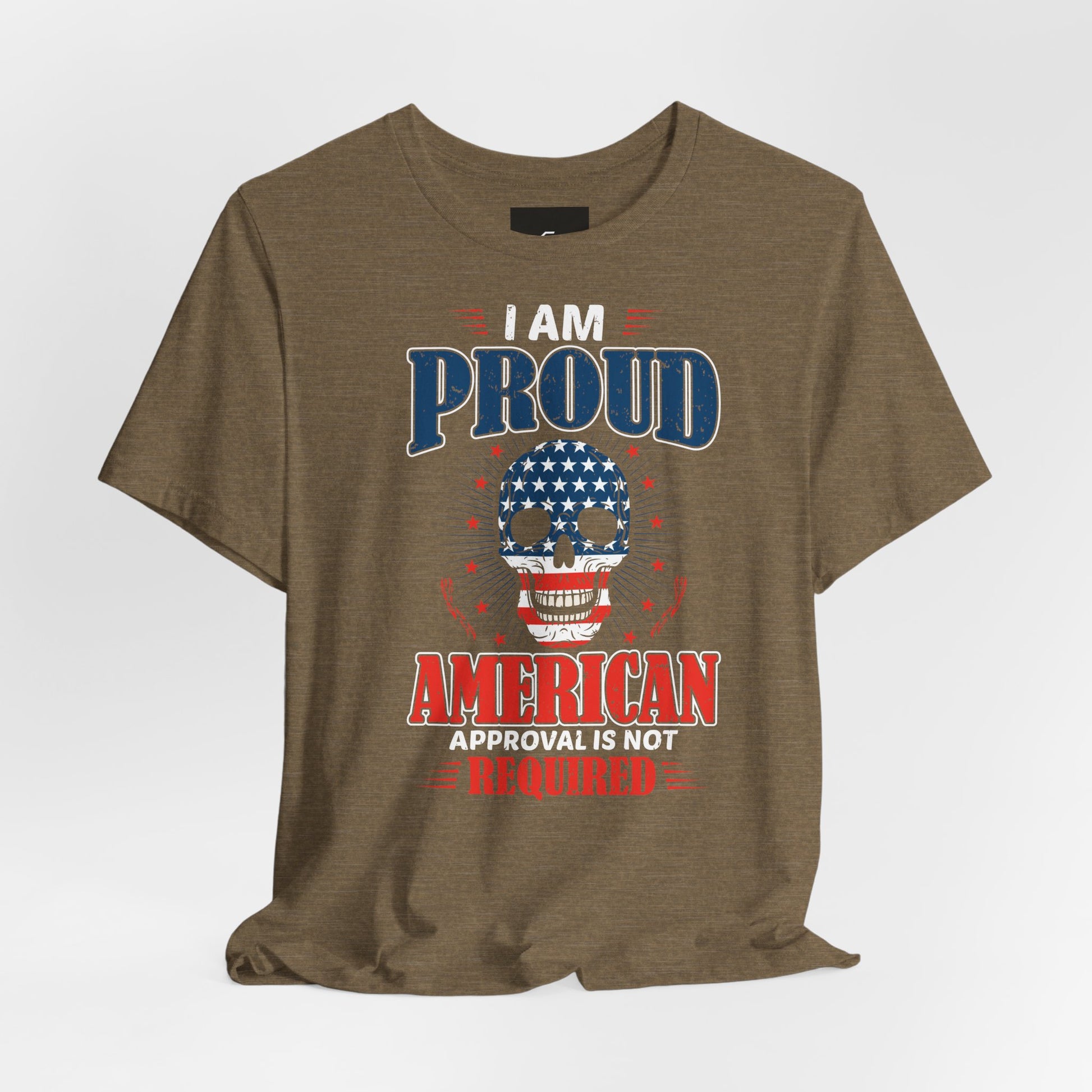 "Proudly American" T-Shirt - American Skull - GFAM STORE