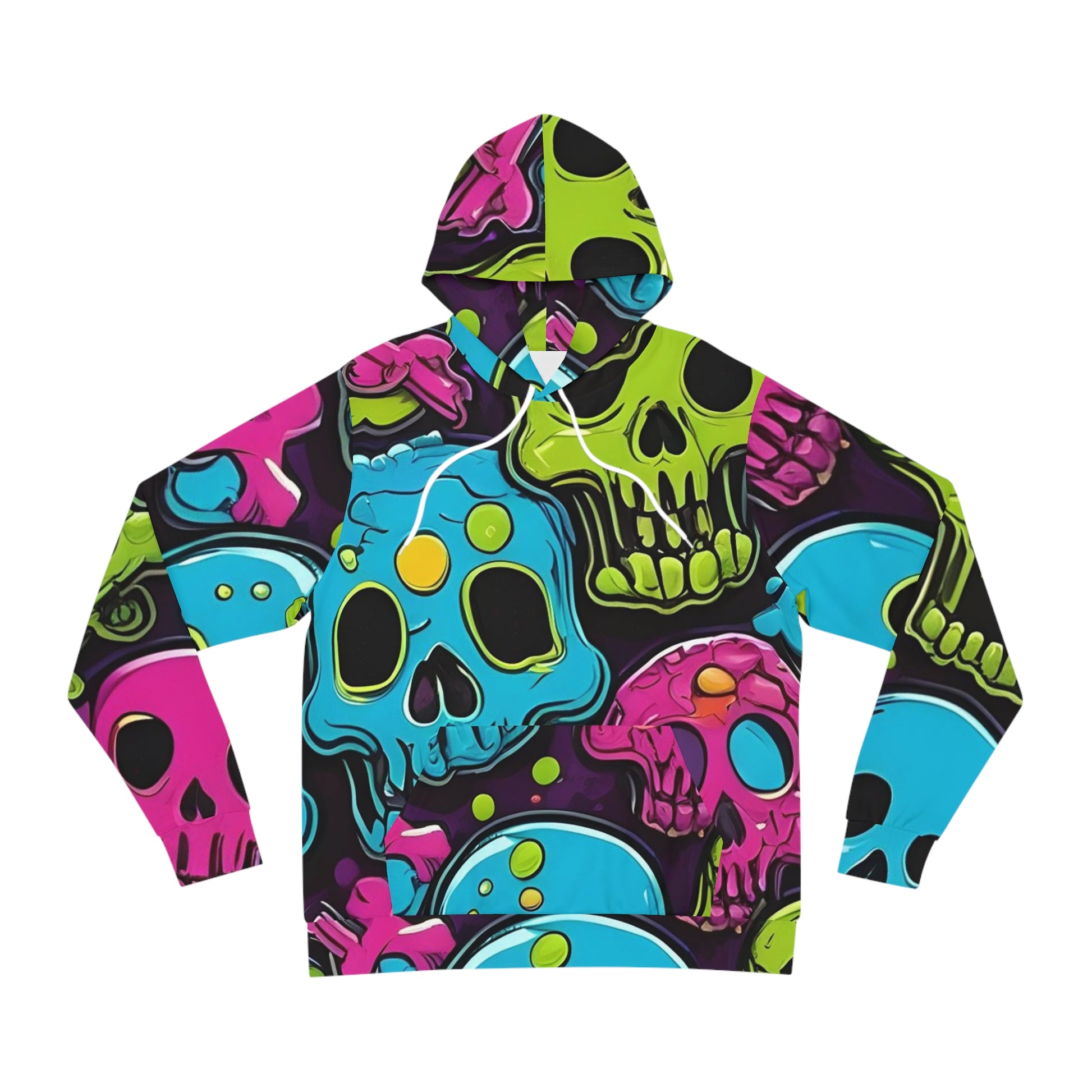 Colorful Skull Sweatshirt with Hood - GFAM STORE