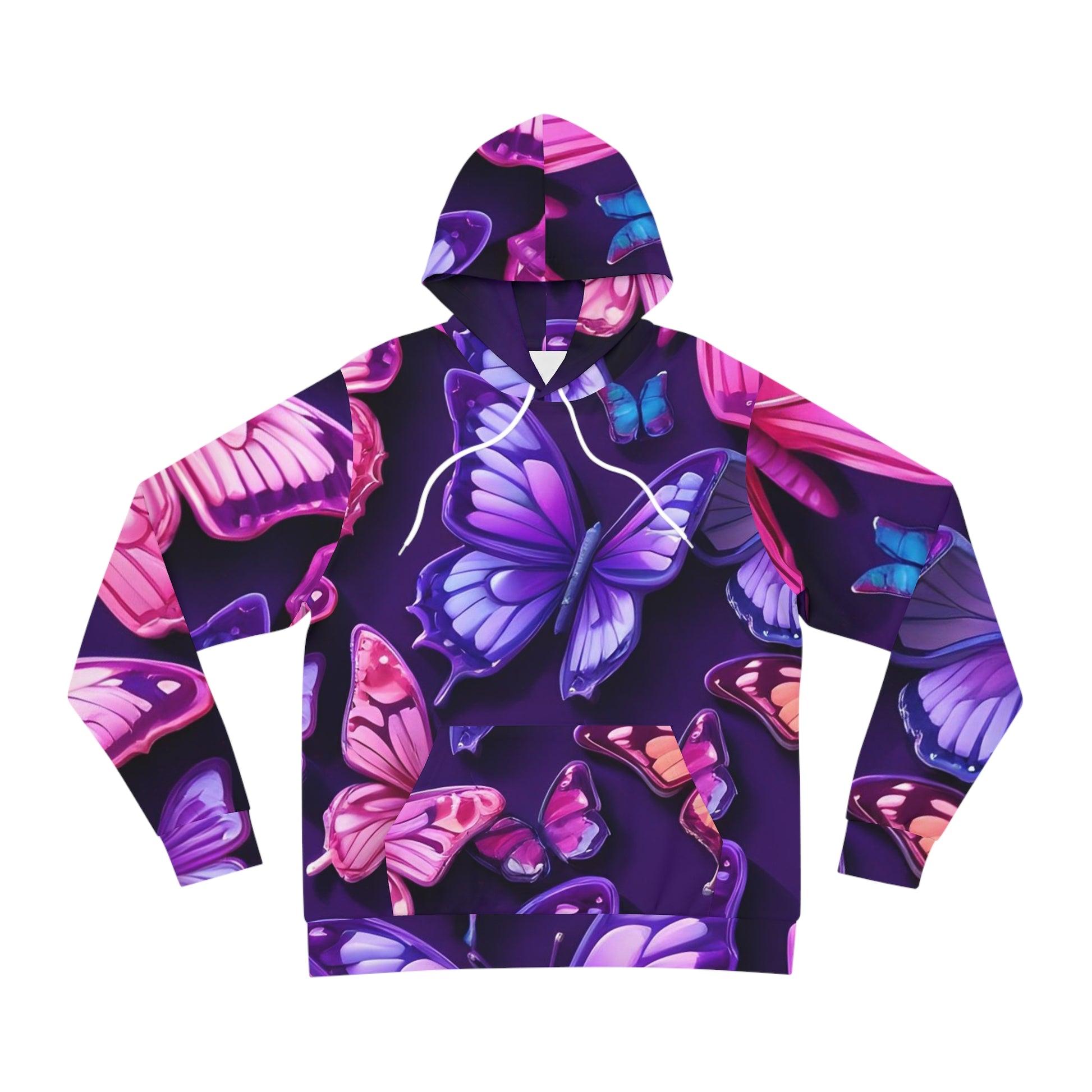 Iridescent Butterfly Sweatshirt with Hood - GFAM STORE