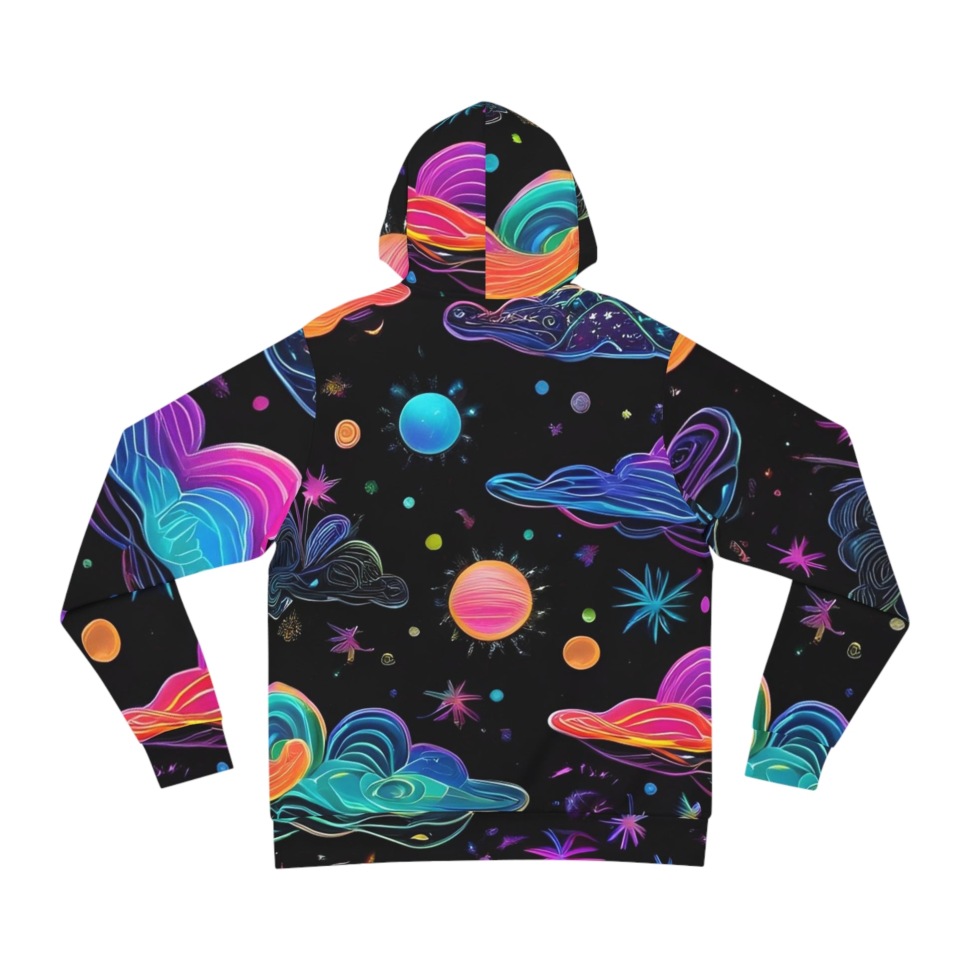 Vibrant Psychedelic Space-Themed Sweatshirt with Hood - GFAM STORE