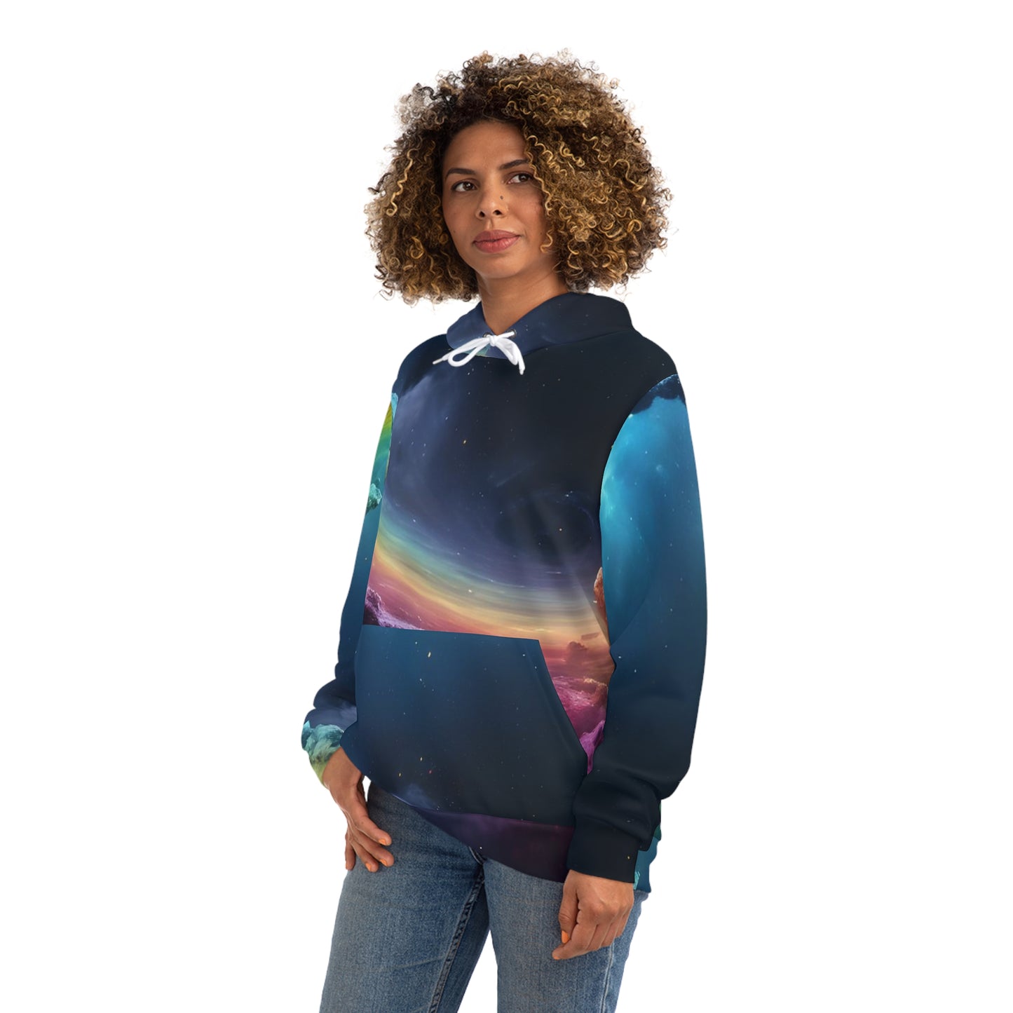 Rainbow Nebula Sweatshirt with Hood - GFAM STORE