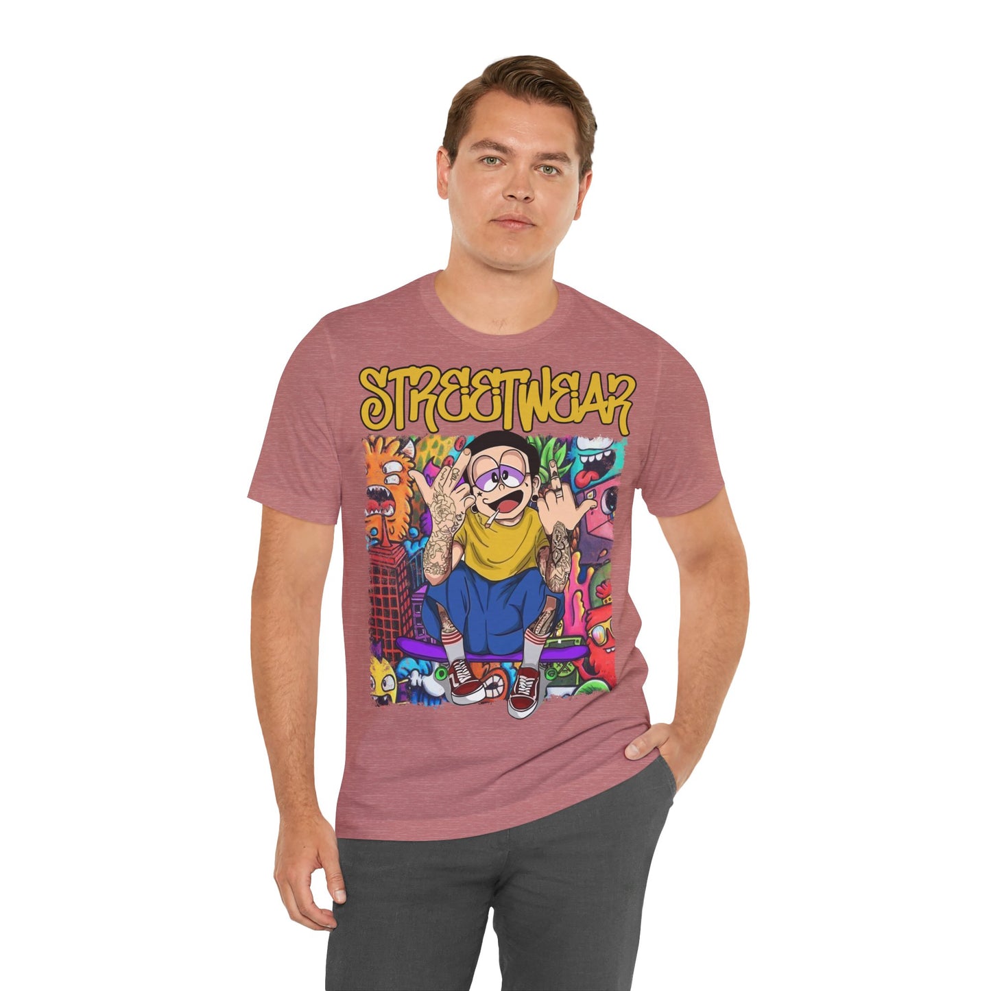 Streetwear T-Shirt - Cartoon Graphic - GFAM STORE