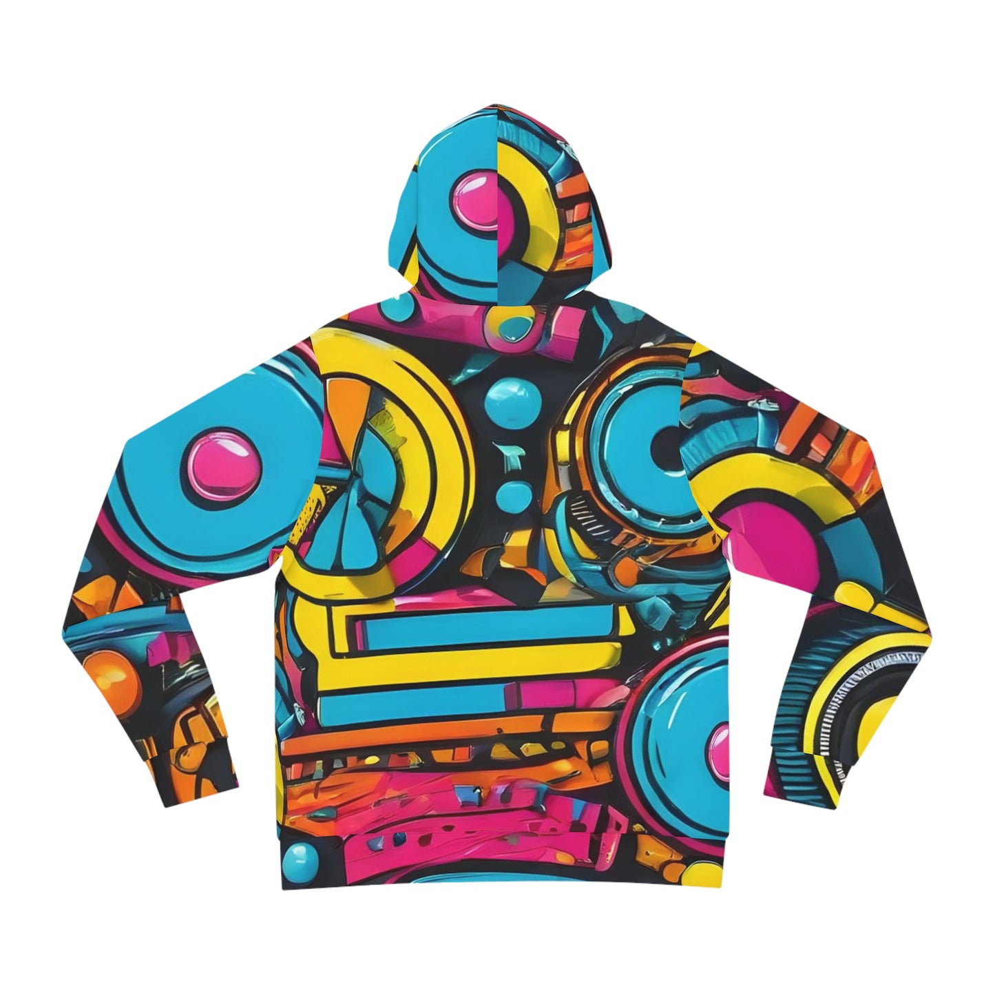 Geometric Streetwear Sweatshirt with Hood 1 - GFAM STORE