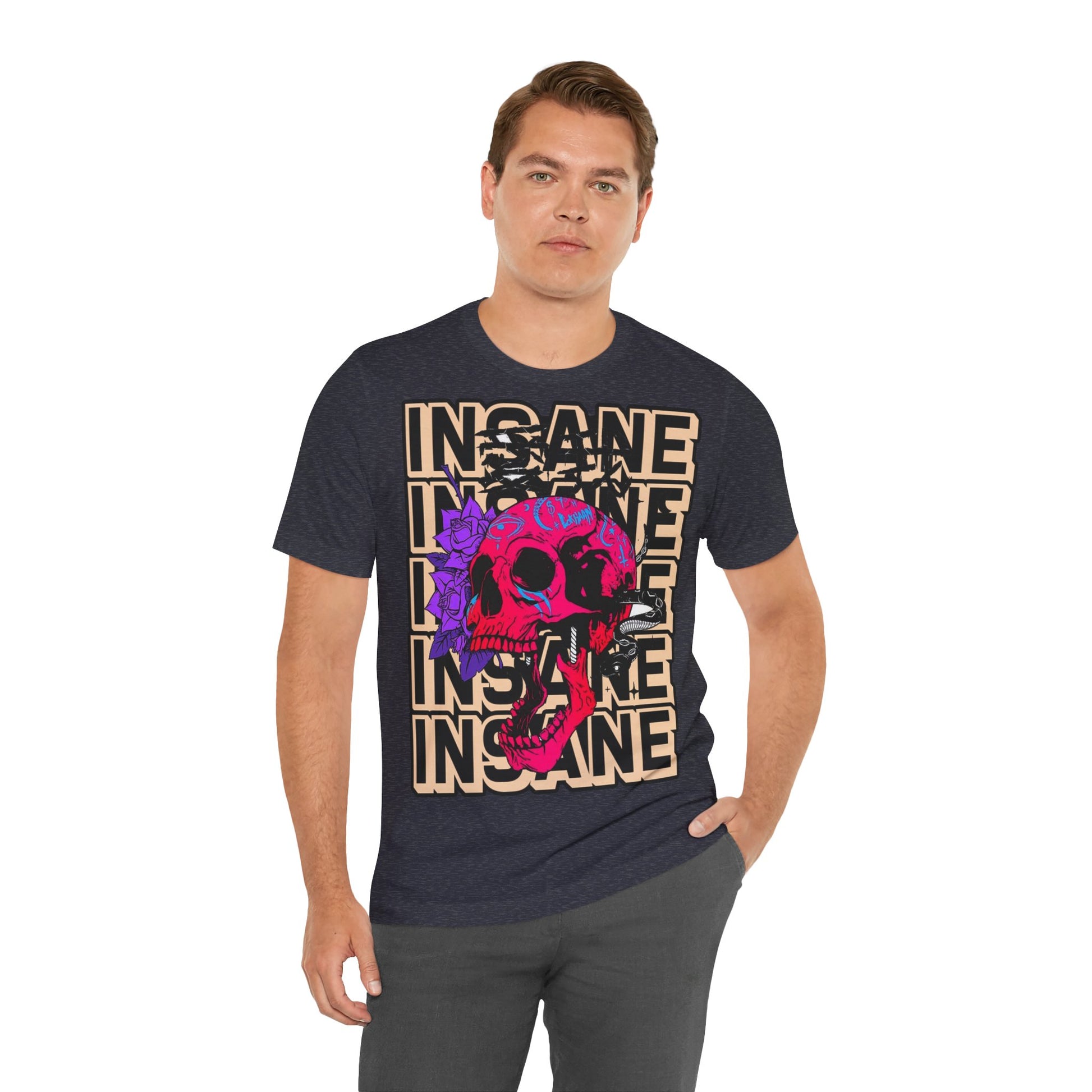 Insane Skull Graphic Tee - Unique Design - GFAM STORE