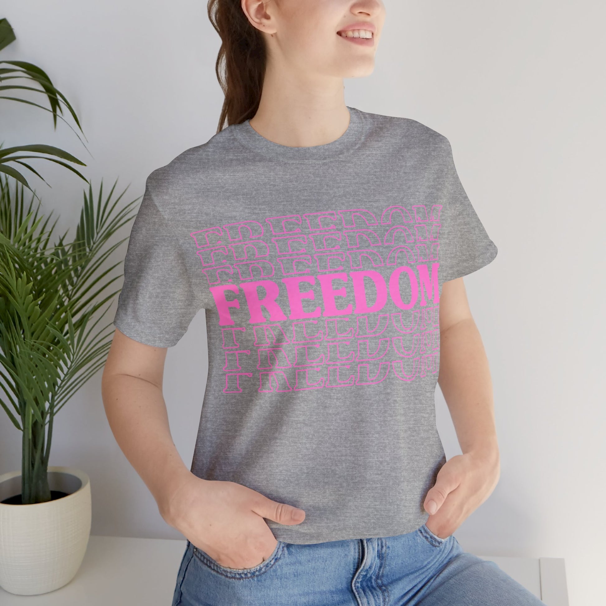 Freedom Stacked T-Shirt - GFAM STORE