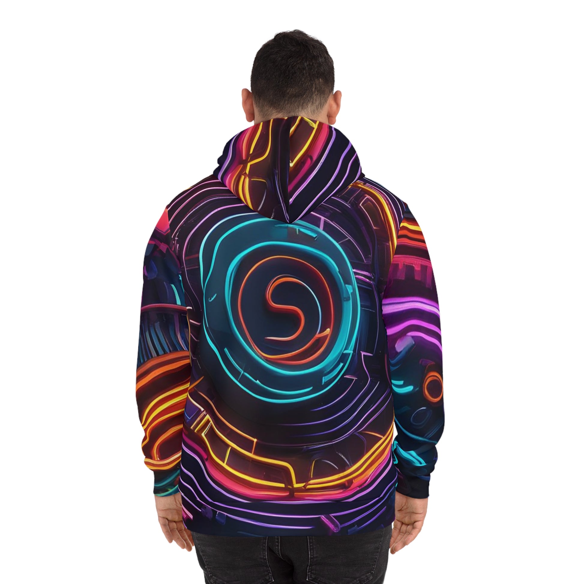 Neon Glowing Lines Sweatshirt with Hood - GFAM STORE