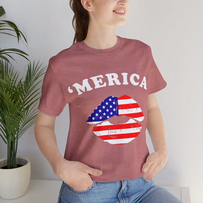 'Merica Tee - American Kiss - GFAM STORE